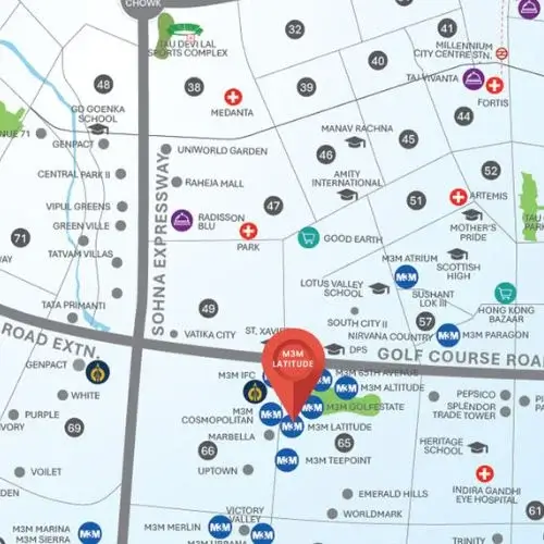 M3M Latitude location