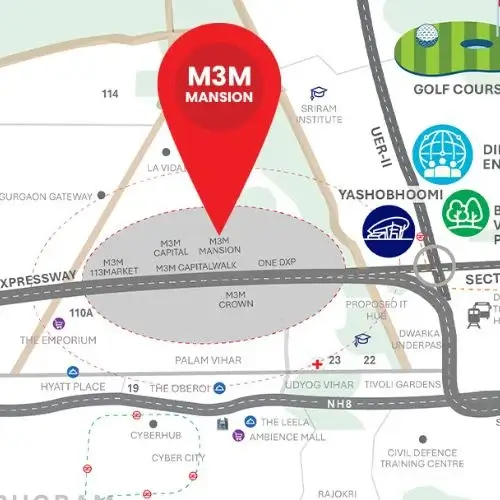 m3m mansion location