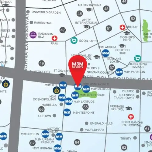 m3m Skycity location